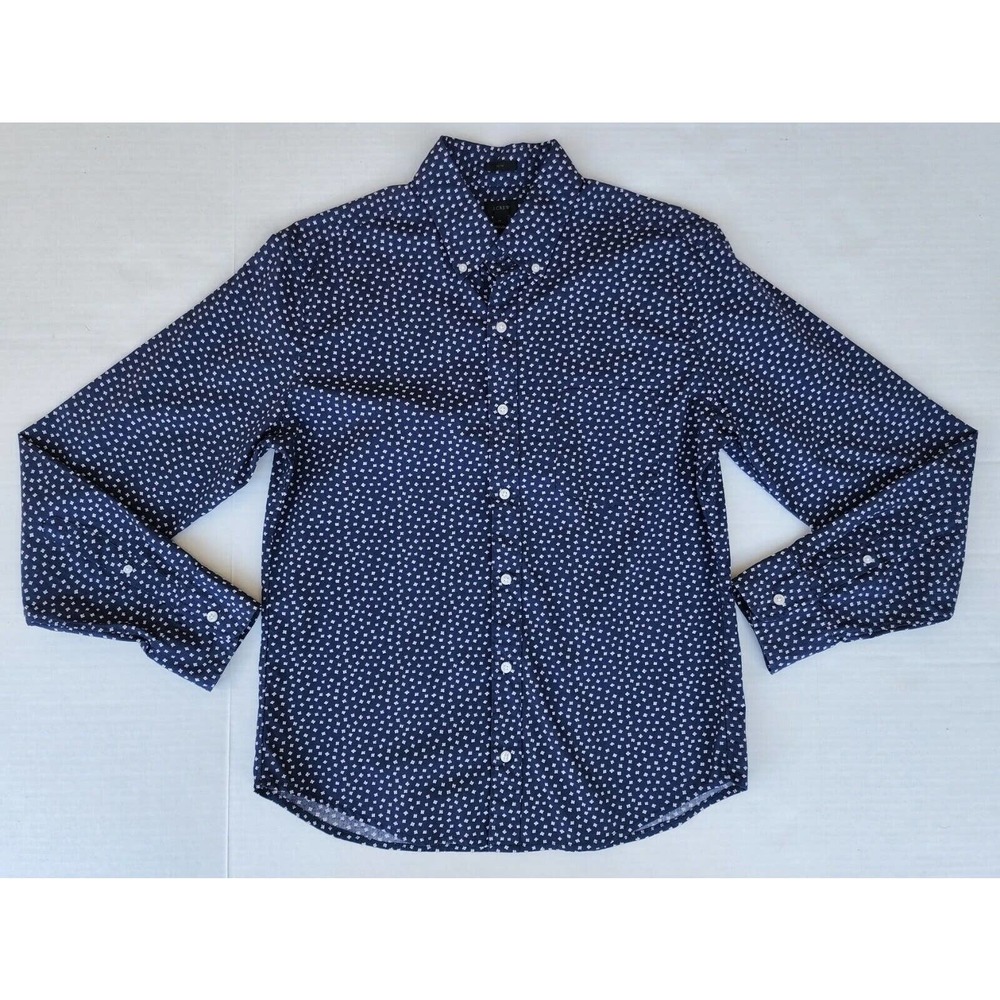 J.Crew SLIM Button Down Floral Long Sleeves Shirt Size MEDIUM